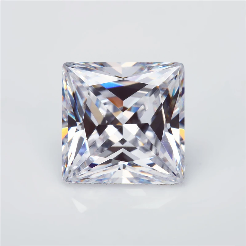 

1.5x1.5~10x10mm Square Princess Cut EF VVS1 D Color Lab Grown Loose Moissanite Stone Test Positive (5mm-12mm With Certificate)