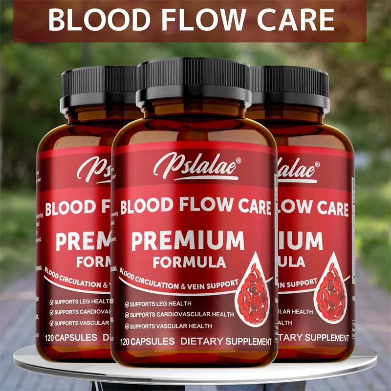 

Blood Flow Care - Contains Niacin, L-arginine, Ginger, Promotes Leg Vein, Heart and Cardiovascular Health