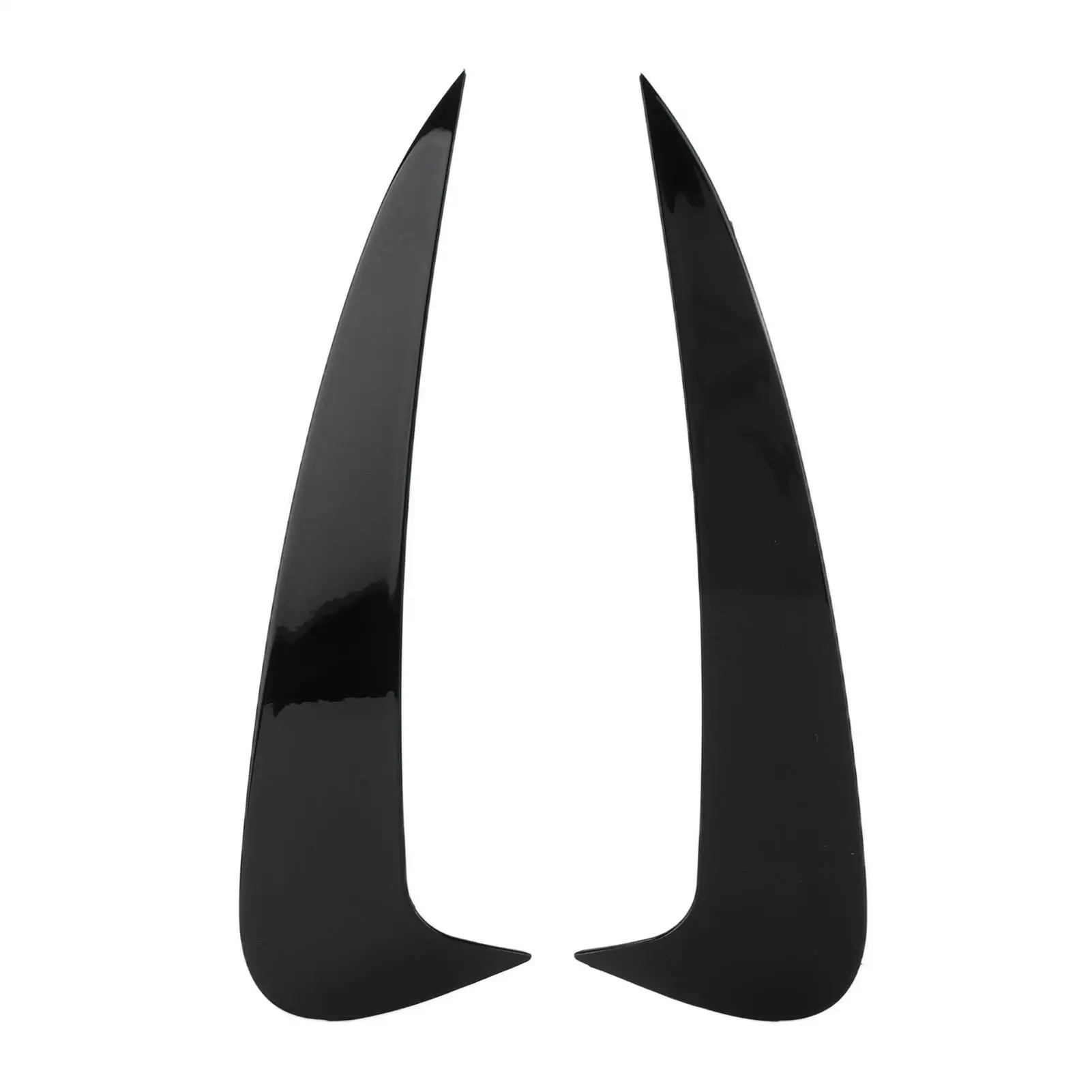 

2PCS Car Rear Bumper Side Fins Black Replacement for Mercedes benz C Coupe C205 2015+