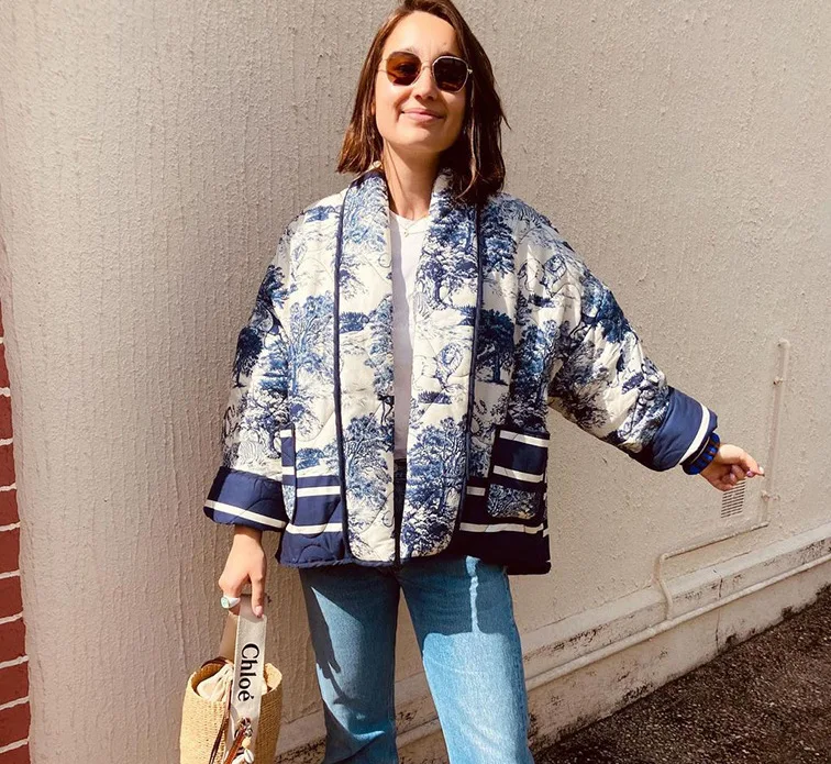 

Loose Fit Printed Cotton Jacket Women's Outerwear New 2024 Six Colors Available Comfortable Breathable Eco-Friendly Cotton Coat