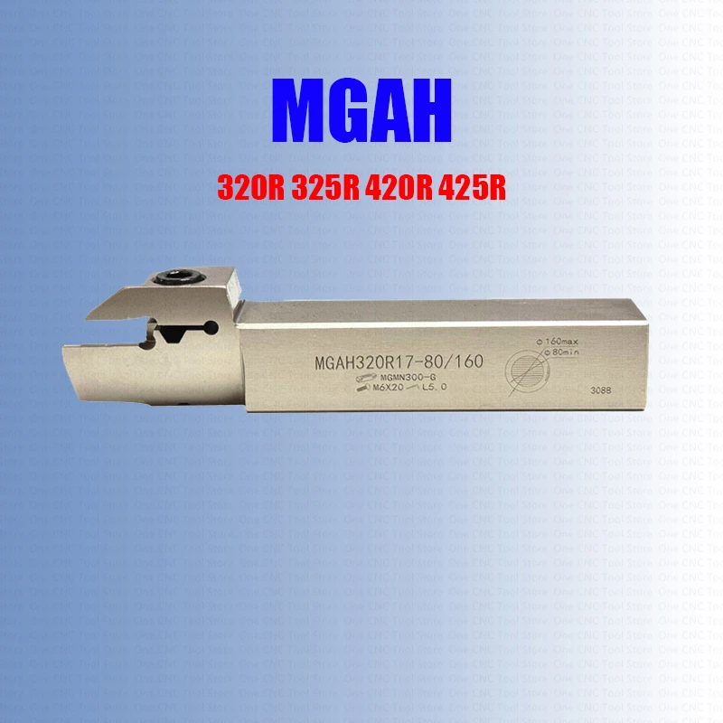 Inserções de Cortador de Torno de Aço End Face Grooving Turning Tool Holder Mgmn Mgah320r Mgah325r Mgah420r Mgah425r Mgah 325 Cnc