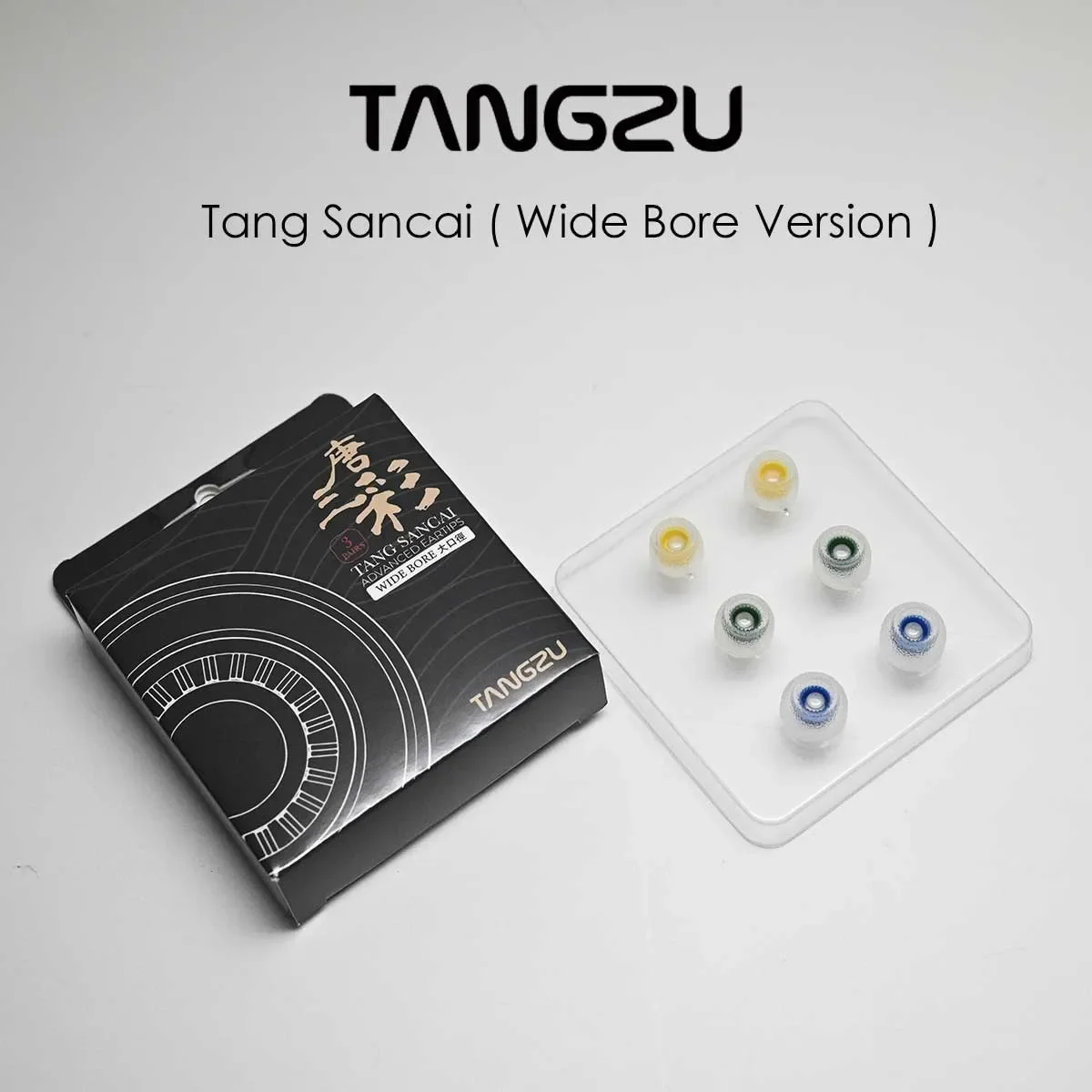 Tangzu Tang Sancai Wide Bore Version Ohr stöpsel für Kopfhörer 3 Paare