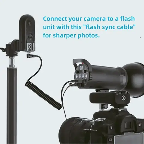 2 st/1 st 2,5 mm till S2 fjärrutlösarkabel, kompatibel med Sony A1, A9 II, A9, A7R V/IV, A7S III, A99 II, A7R II, etc. 12 best sales Sony A9 - №11