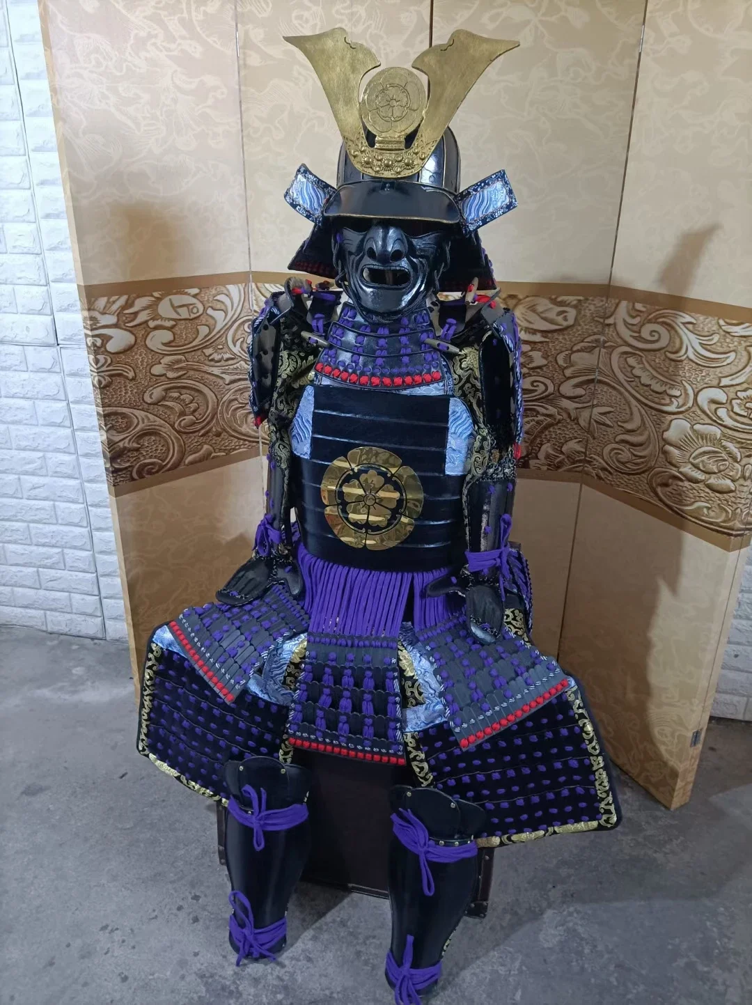 Cosplay Samurai Armadura do Filme Japonês, Oda Nobunaga, Armadura Real Mão, Custos De Desempenho De Palco