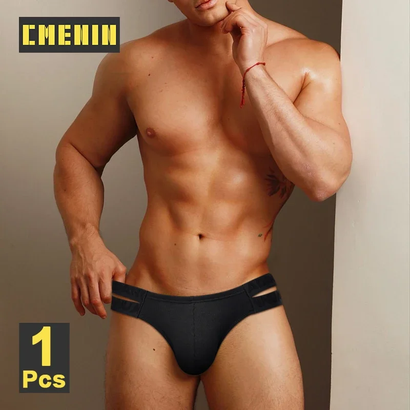 CMENIN Cotton Men Underwear Hollow Double Waistband Sexy Men\'s Briefs Bikini Gays Jockstrap Mens Underpants Sissy Men Panties