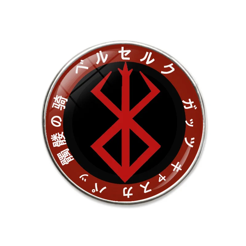 Anime Berserk Beherit Pin Badge Guts Swordsman Warrior Brooches for Clothes Backpack Bags Jewelry Accessories