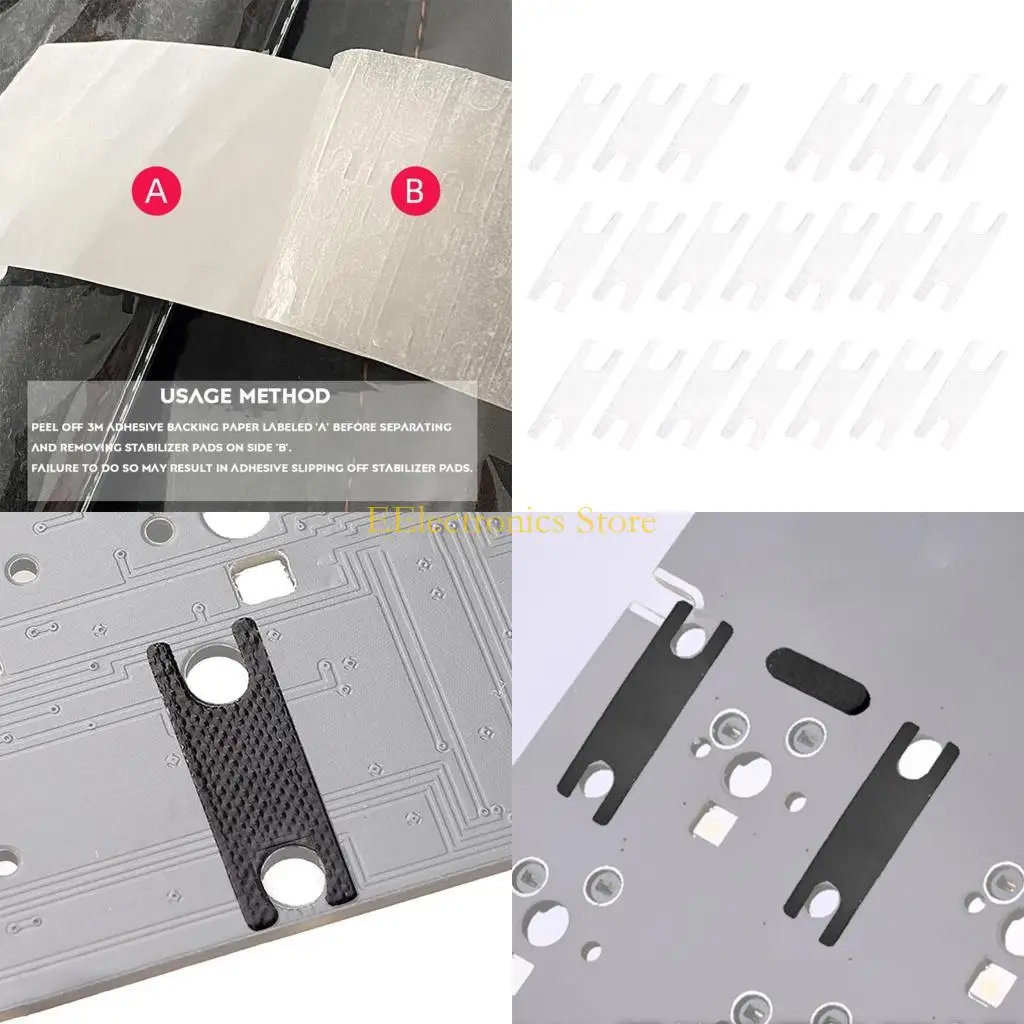 B03C Silica Gel PCB Satellite Switch Pads 0.2mm Pad Film Double Coated Tape