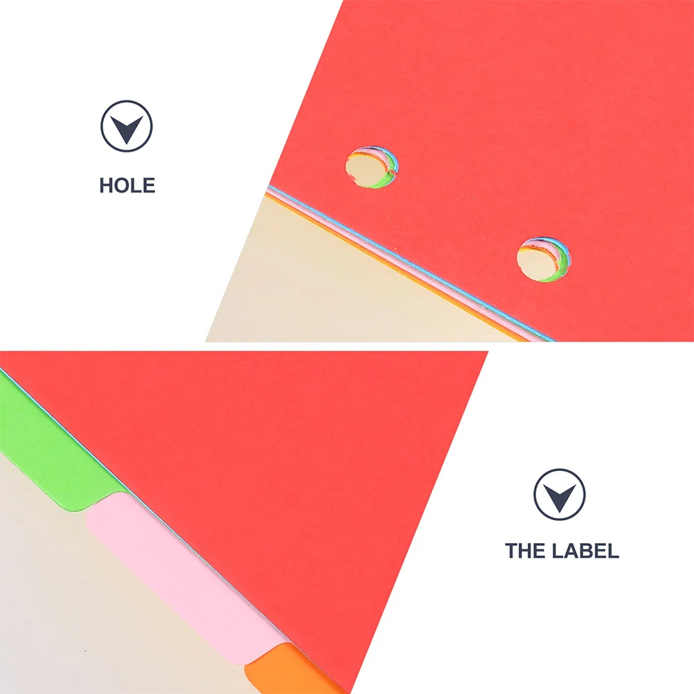 

24pcs Divider Tabs For Notebooks Colored Page Markers School Binder Organizers Monthly Index Classification Tabs Book Dividers