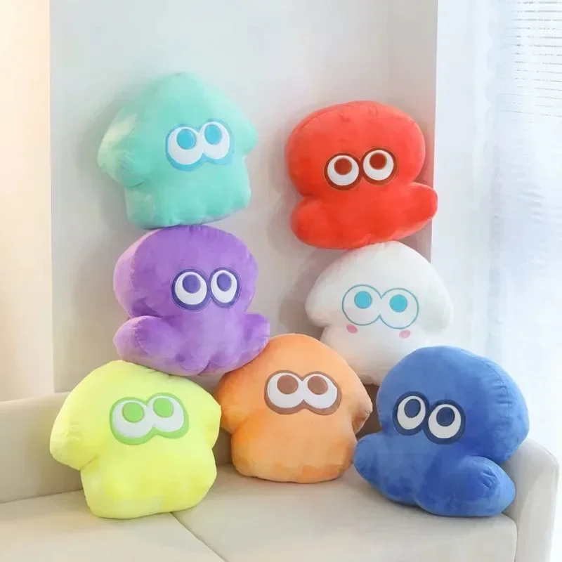 Anime Light Blue Octopus Plush Pillow  Kawaii Animal Peripheral Pollow Cushion Soft Toy Doll Kid Gift 33CM Home Car Seat Cushion