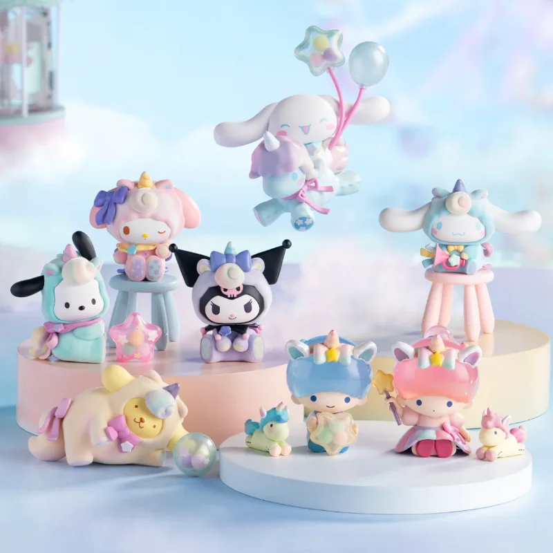 

Оригинальная мультяшная Фантастическая серия Sanrio Kuromi Cinnamoroll Melody Kawaii экшн-кукла модель девочки сюрприз Рождество Детские игрушки Подарки