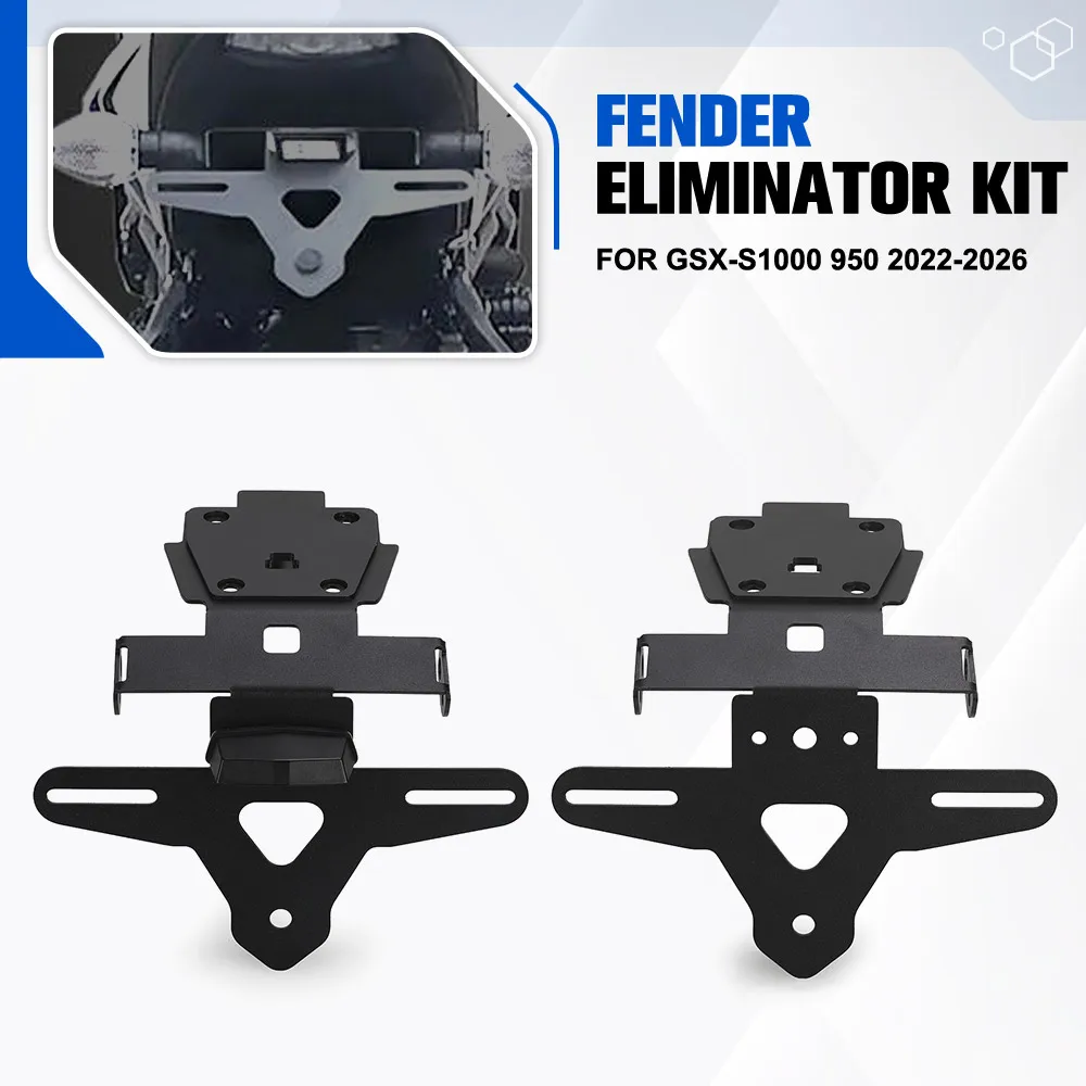 

For Suzuki GSX-S1000 950 2022 2023 2024 2025 2026 Motorcycle License Plate Holder Bracket Rear Tail Tidy Fender Eliminator Frame