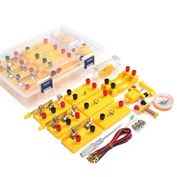 Electric Kids Toy Basic Circuit Electricity Magnetism Learning Kit Physics Teaching Aids Education New DIY Assembly Experiment