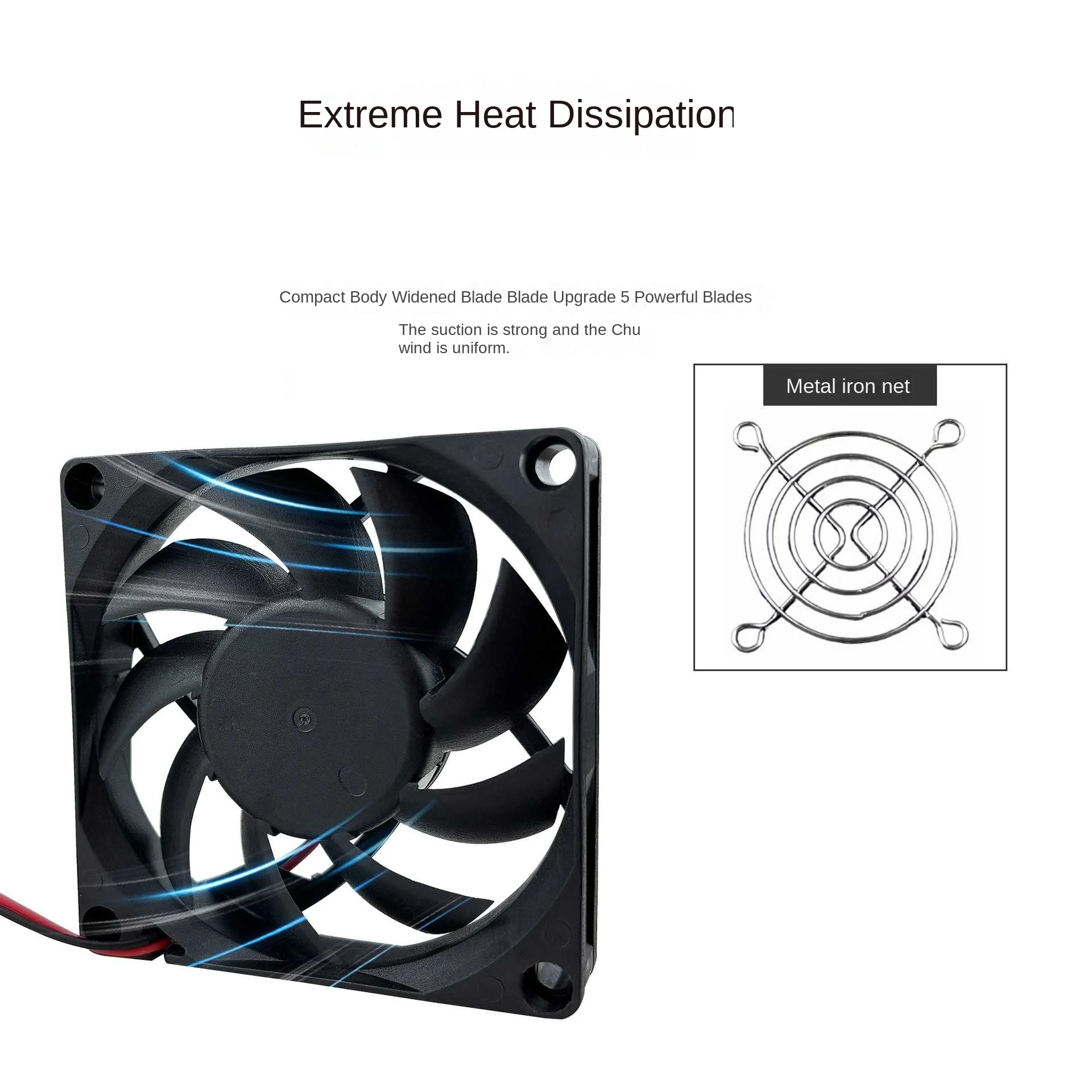 5V Brushless Cooling Fan USB Ventiliator Computer Case 2500RPM Cooler Oil-impregnated PBT CPU Radiator USB Fan PC USB Gadgets