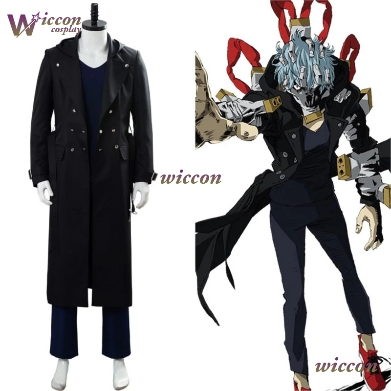 Moe HeroMy Academia League of Villains Shigarak Tomura Cosplay Costume Dark Villain Outfit Outfit Halloween Jacket‌