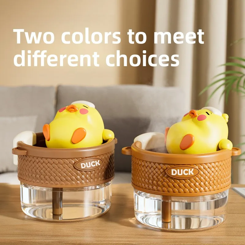 2025 مرطب USB جديد مع ضوء ليلي لطيف باخرة بطة لغرفة النوم مكتب السيارة #4