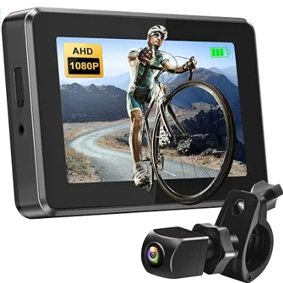 4.3‑Inch Bicycle Rear‑View Camera  System HD Safety Cycling Accessory for Mountain Road Off‑Road Sports Bicycles
