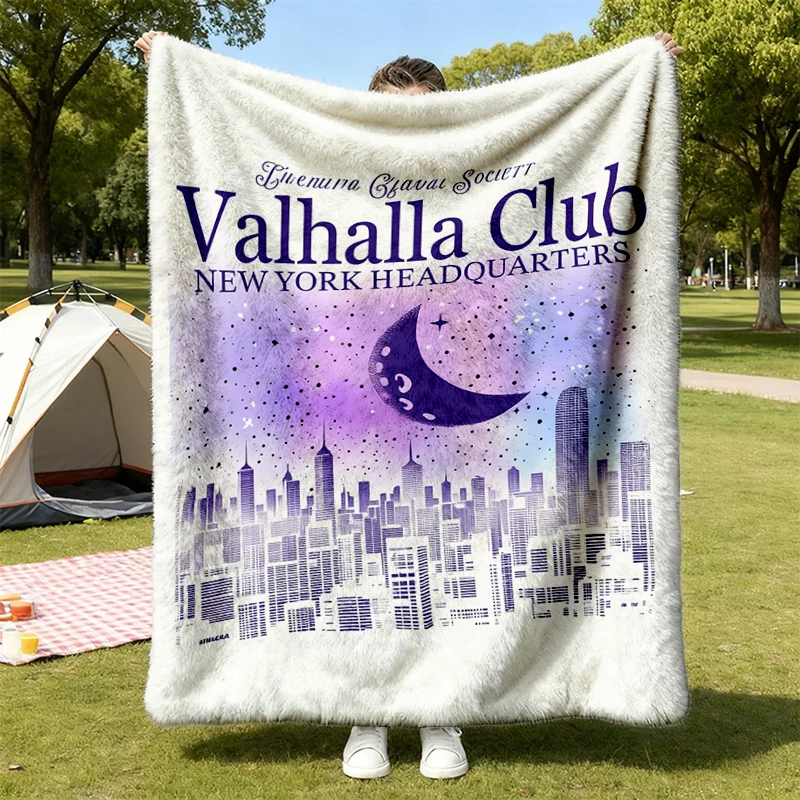 Valhalla Club Colors Flannel Throw, Kings of Sin Series By Ana Huang Merch, Twisted Series Cozy Blanket, Romance Book Me