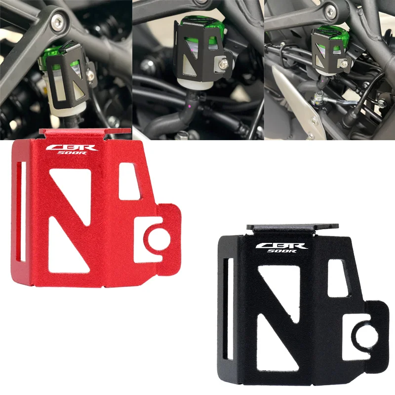 

For Honda CBR500R CB500X CB400X CB500F 2019-2023 Motorcycle Rear Brake Pump Fluid Tank Oil Cup Reservoir Guard Cover