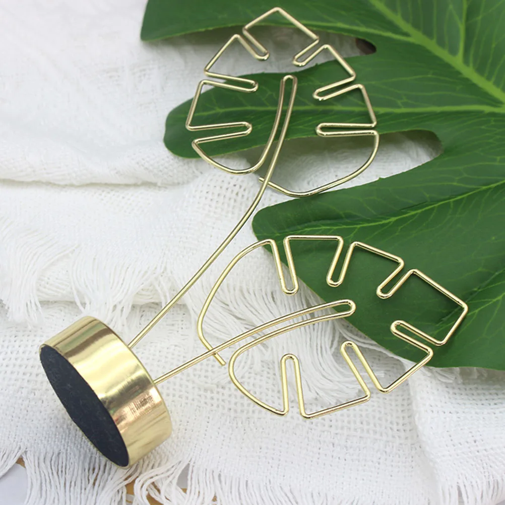 Business Card Clip Picture Fixed Clips Leaf Design Memo Clamp Note Stand Sturdy Note Clamp Home Office Party
