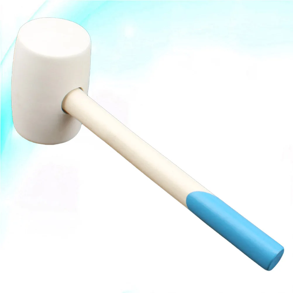 

Rubber Hammer Wooden Handle 24Oz Shock Resistant Tile Installation Tool Anti Fatigue Surface Safe Wooden Handle Hammer