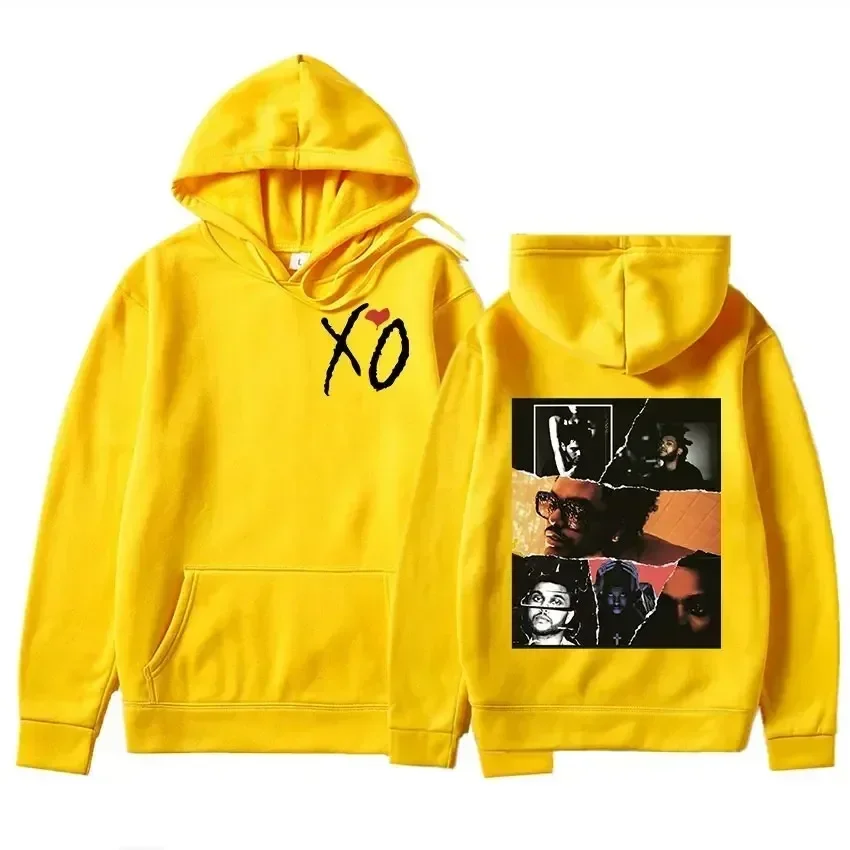 Retro The Weeknd Graficzna Bluza z Kapturem After Hours Til Dawn Oversize Męska Damska Hip Hop Rock Bluzy Harajuku Streetwear