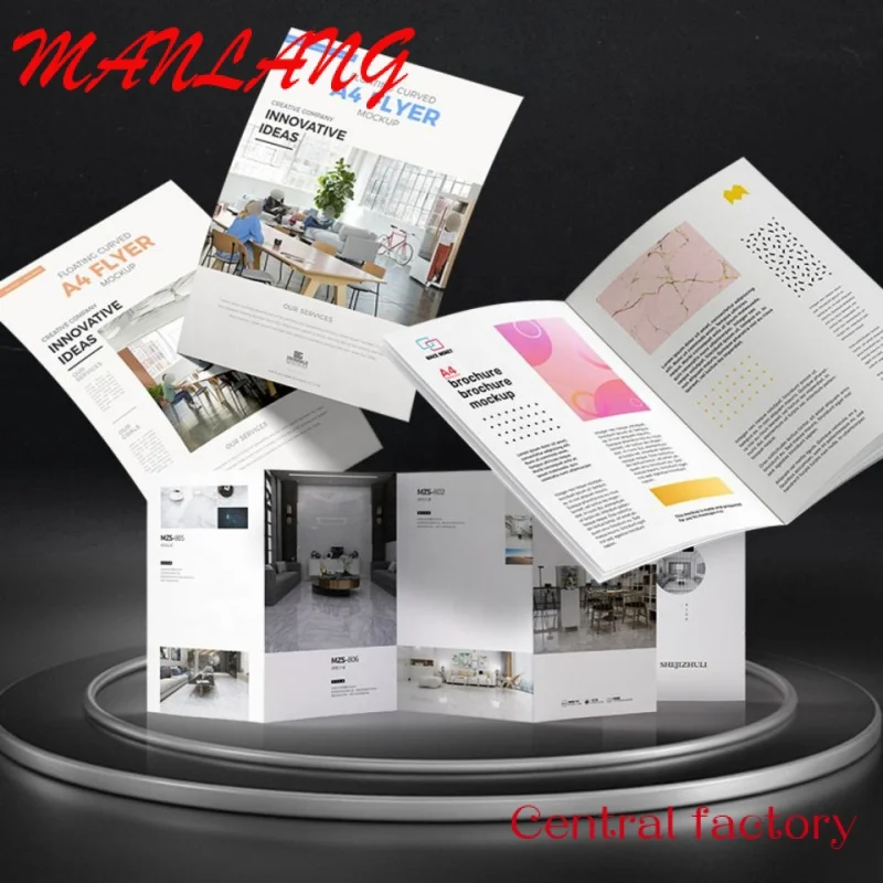 Custom  New Cheap Professional Glossy Lamination Advertising Book/Flyers/Leaflet/Catalogue/Brochure/Magazine Printing