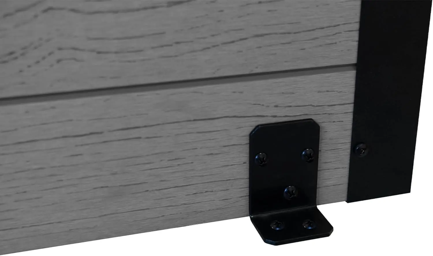 شاشة 6 أقدام ارتفاع × 3.8 قدم عرض × 1 قدم طول (شاشة واحدة مع نباتات) شاشة خصوصية فناء بلون فلورنس الرماد مع صندوق زارع