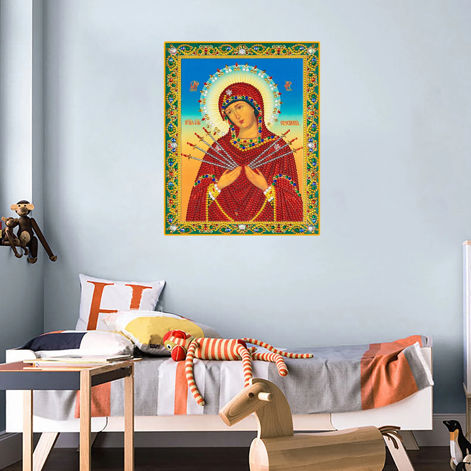 Religion Icon Leader 5D DIY Diamond Painting Mosaic True Religious Men Special Shaped Embroidery Diamond Rhinestone Home Decor