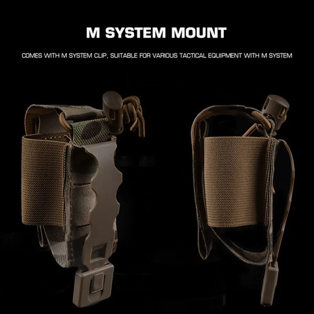 Multi-purpose Elastic Grenade Bag Tactical Waist Belt Molle Gren Pouch Storage Bag