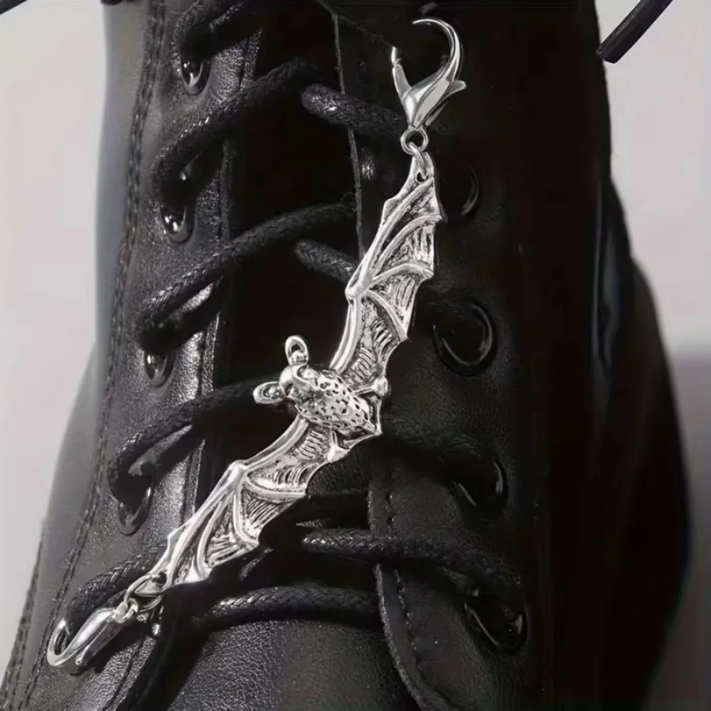 2pcs/set Vintage Gothic Shoe Lace Charms Punk Detachable Metal Shoe Charms Boot Decoration Charms DIY Shoe Accessories