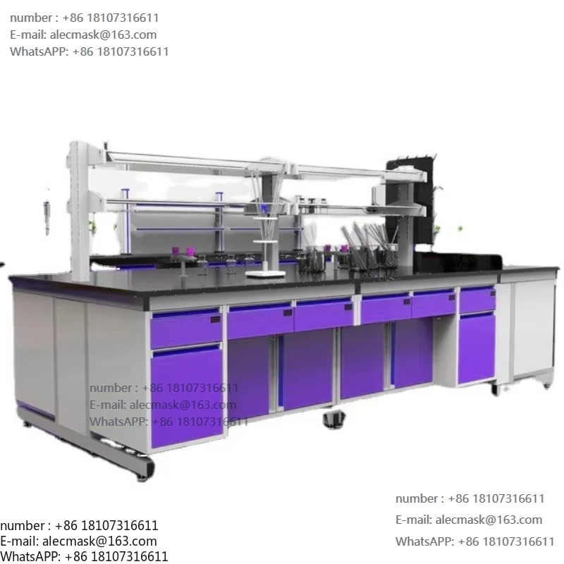 

Hospital Laboratory Chemical Workbench Laboratory Equipment for Lockers Epoxy Frame Laboratory Workbench with Sink