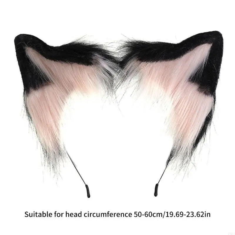 P88A 女の子手作り毛皮のような猫耳毛皮のような子猫パーティー衣装かわいい猫のコスプレ