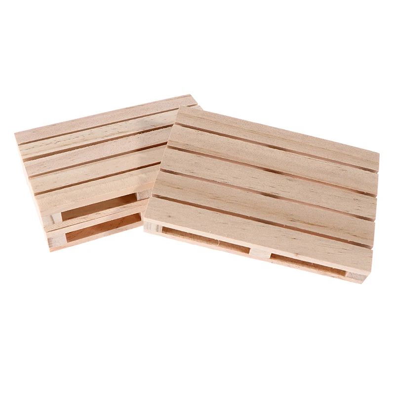 1pc Mini Wooden Pallet Beverage Coasters for Hot and Cold Drinks Wood Pallet Coasters Flower Pot Cushion