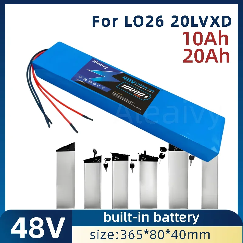 High-Capacity 48V 10Ah-20Ah Foldable Battery | Built-in Type for LO26 20LVXD 600W/750W Walking Tools