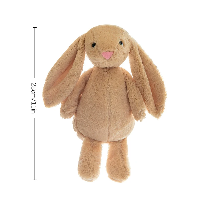 28cm Cute Bunny Rabbit Plush Toy Long Ear Soft Stuffed Doll Girls Kids Baby Toy Kawaii Animal Birthday Gifts ﻿ ﻿