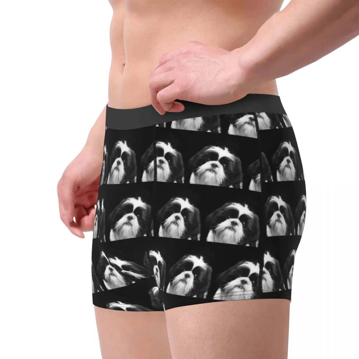 Boxer Unterhose Shorts Shih Tzu Dog1 Höschen Männliche Bequeme Unterwäsche für Homme Mann Freund Geschenk