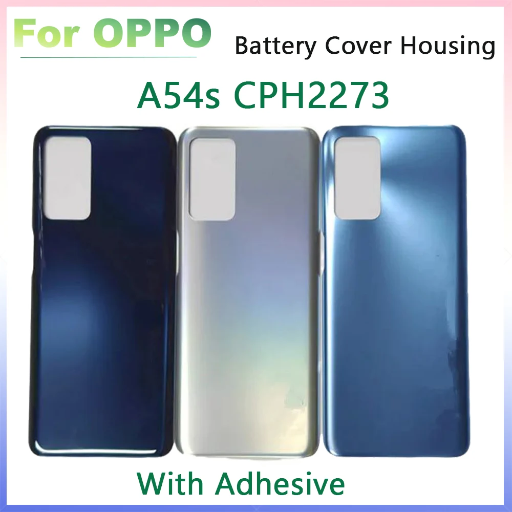 

Battery Cover For OPPO A54S CPH2273 Battery Back Cover Plastic Repair Replace Door Phone Rear Case + Logo Adhesive