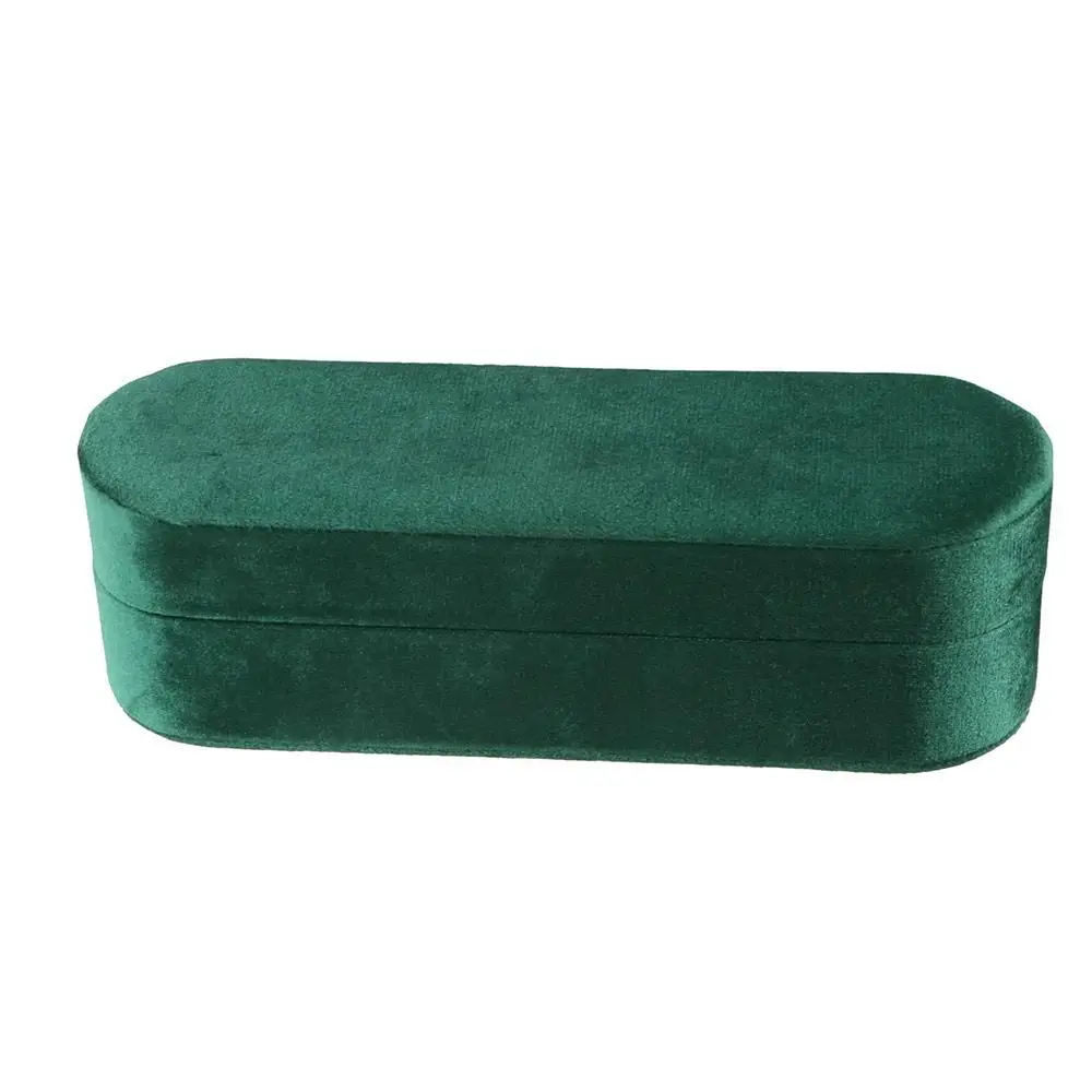 

Lid Velvet Jewelry Display Tray Dust-proof Handmade Jewelry Storage Holder Case Multiple Compartments Insert Divider