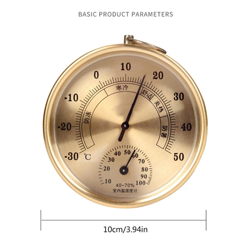 Wall Temperature Humidity Meter Thermometer Hygrometer For Sauna-Room Household