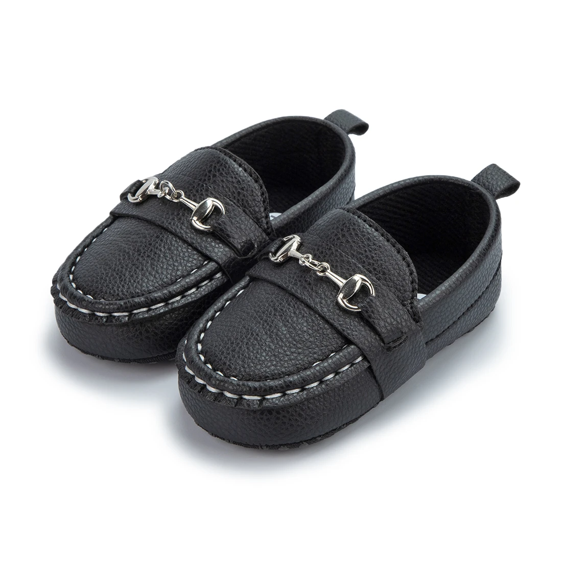 Newborn Baby Shoes Pu Leather Cotton Soft Sole Flat Non-Slip Solid Color Boy Girl Crib Shoes Infant First Walker Toddler Shoes