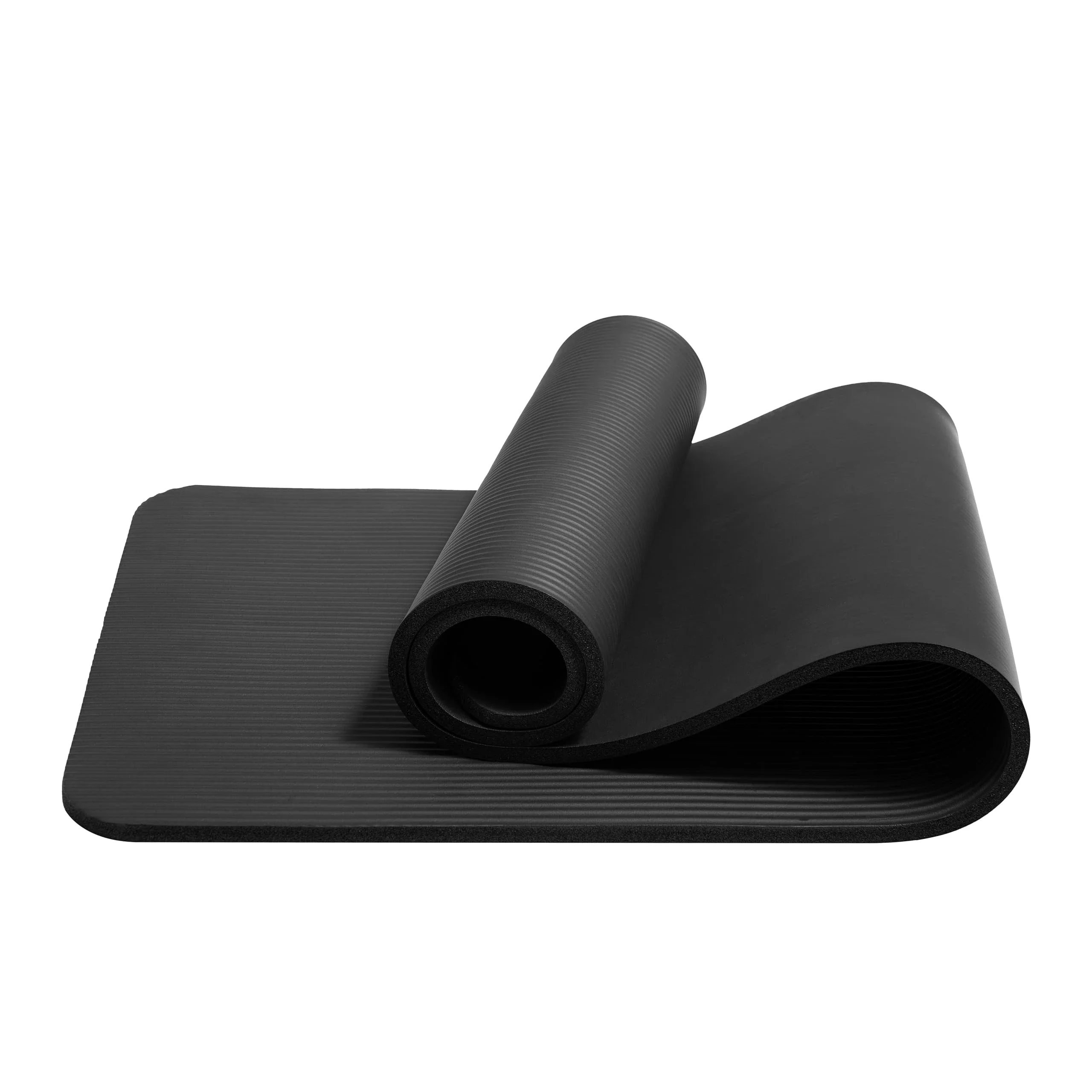 Solid Eco-Friendly TPE Leather And Microfiber 8mm Yoga Mat For Exercise Custom Logo 8mm Thick With Bag