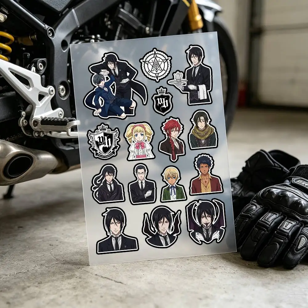 Black Butler Stickers Auto Body Bumper Windows Motorcycle Laptop Walls Vinyl Decal Car Tuning Accessories