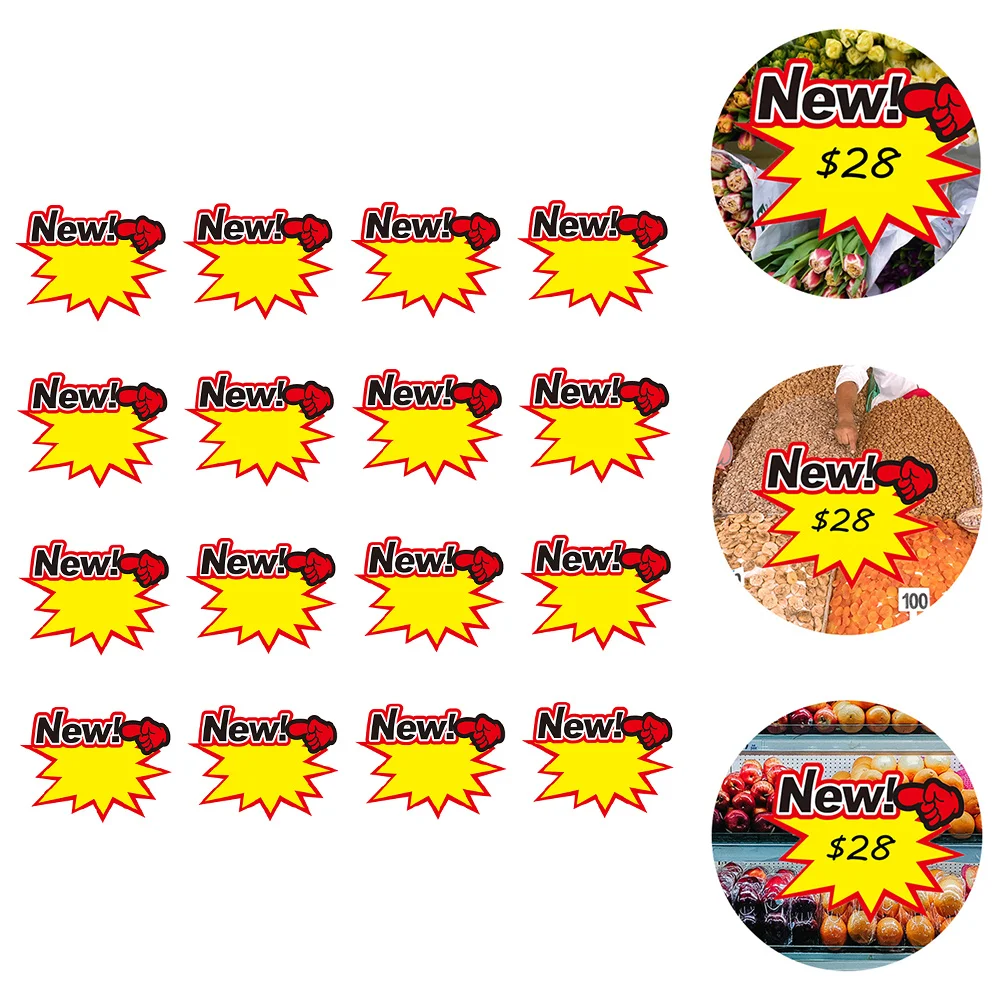 

50Pcs Commodity Price Signs Reliable Paper Long Serving Time Creative Practical Retail Business Sales Event