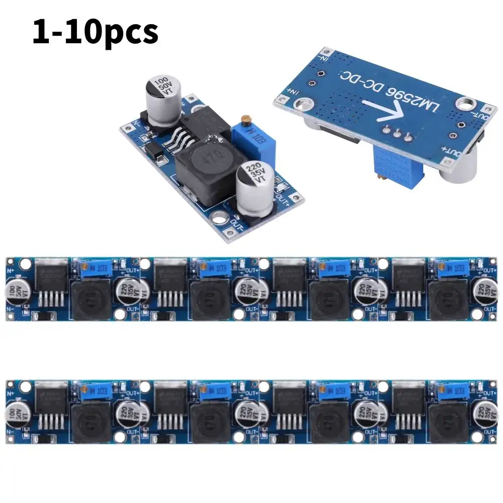 1-10 pz LM2596 DC-DC convertitore Buck regolatore di tensione 3.2V-46V a 1.25V-35V convertitore Buck alimentatore modulo Step-Down