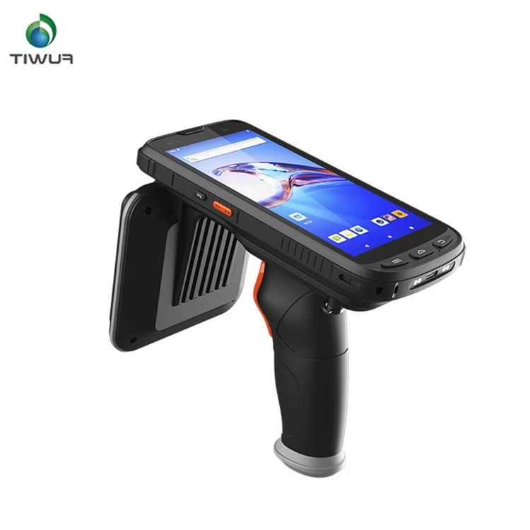 Android 1D 2D Barcode Scanner Long Range Handheld Rfid Uhf Reader