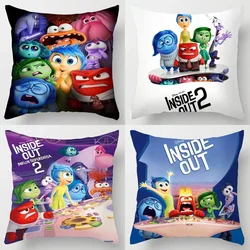 Inside Out 2 Pillowcase Plush Cushion Cover Disney Cartoon Anime Pillowslip Cover Car for Bed Room Decor Friend Birthdays Gifts