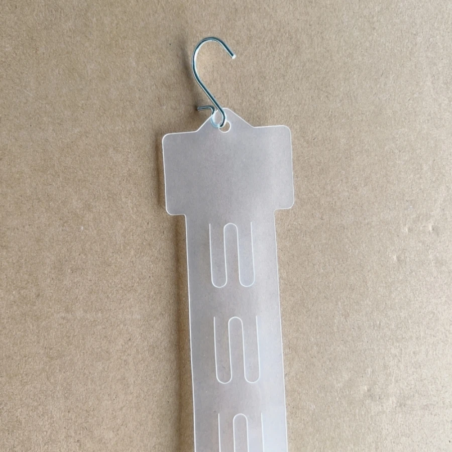 10 Uds. Fabricación al por mayor PP plástico Snacks exhibición Clip tira soporte colgante para supermercado