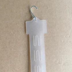 10pcs Manufacture Wholesale PP Plastic Snacks Display Clip Strip Hanging Holder For Supermarket