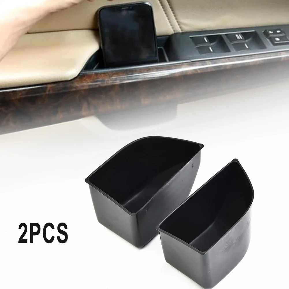 

2pcs Car Front Door Storage Box Case Trim FOR Honda 8th FOR Accord 2008-2013 ABS Black Stowing Tidying DIY Interior Accessories