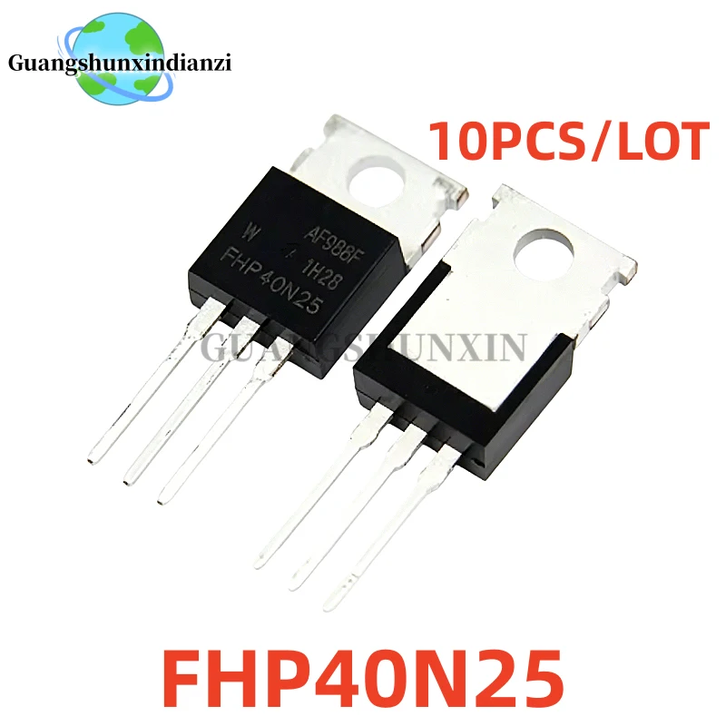 

10Pcs/Lot 100% New FHP40N25 40N25 FHP40N25W TO-220 40A 250V N-channel Power MOSFET Transistor